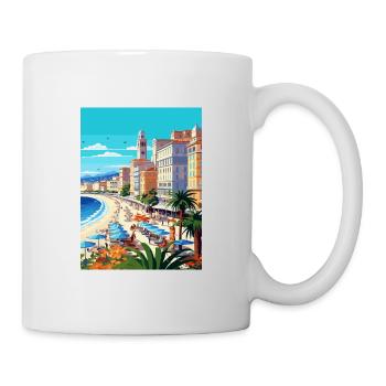 Nice Francescape Vintage Travel Poster Souvenir - Mug - white - Right