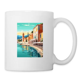 Nice Francescape Vintage Travel Poster Souvenir - Mug - white - Right