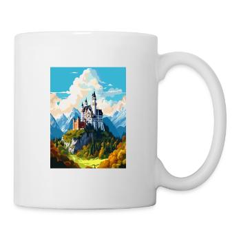 Neuschwanstein Castle Germany Travel Poster - Mug - white - Right