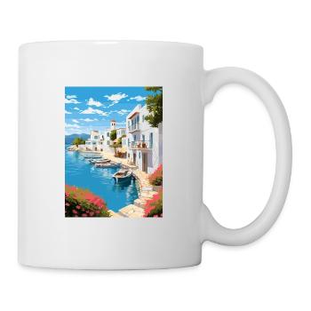 Paros Greece Decoration Vintage Travel Poster WPA - Mug - white - Right