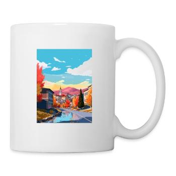 Sarajevo Bosnien Herzegowina Zimmer Reiseposter - Tasse - Weiß - Rechts