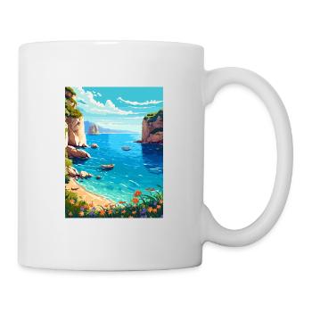 Zakynthos Grèce Décoration Grec Voyage Affiche - Mug blanc - blanc - Droite