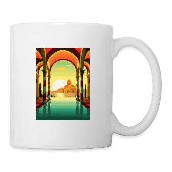 Sicile Italie Décoration Vintage Voyage Affiche WPA - Mug blanc - blanc - Droite