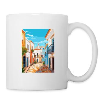 Evora Portugal Vintage Travel Poster WPA Souvenir - Mug - white - Right