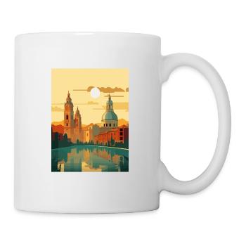 Salamanque Espagne Vintage voyage affiche WPA Souvenir - Mug blanc - blanc - Droite