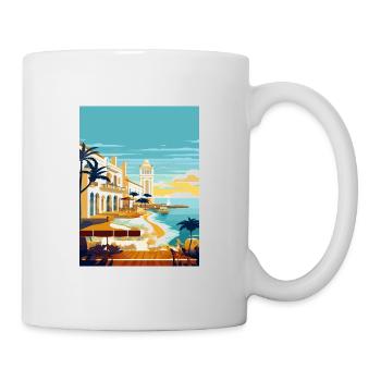 Menorca Spain Vintage Travel Poster WPA Souvenir - Mug - white - Right