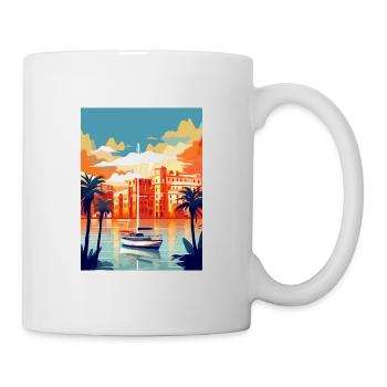Palma De Mallorca Spain Vintage Travel Poster WPA - Mug - white - Right
