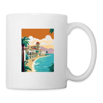 Costa Blanca Spain Vintage Travel Poster Souvenir - Mug - white - Right