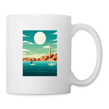 Ibiza Spain Vintage Travel Poster WPA Souvenir - Mug - white - Right