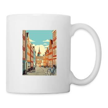Copenhague Danemark Vintage voyage affiche Souvenir - Mug blanc - blanc - Droite