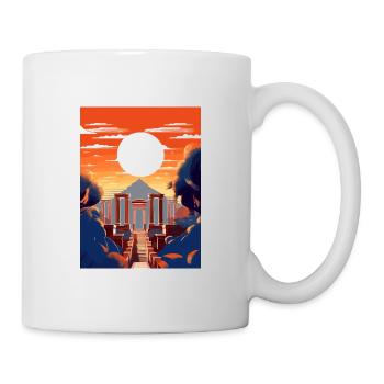 Pompéi Italie Décoration Vintage Voyage Affiche WPA - Mug blanc - blanc - Droite