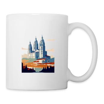 Santiago De Compostela Spain Vintage Travel Poster - Mug - white - Right
