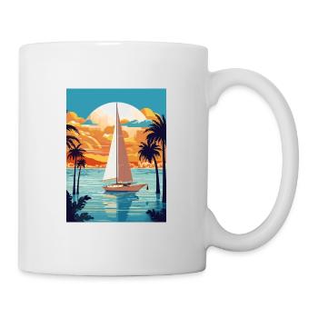 Palma De Mallorca Spain Vintage Travel Poster WPA - Mug - white - Right