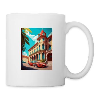 Maranello Italie Vintage voyage affiche WPA Souvenir - Mug blanc - blanc - Droite