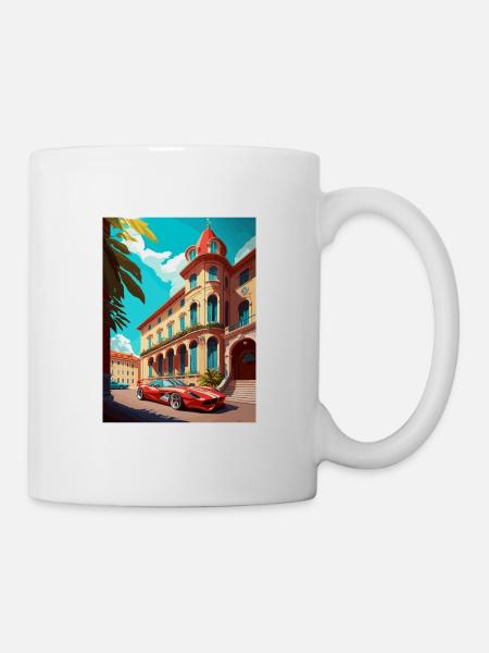 Maranello Italien Vintage Reiseposter WPA Souvenir - Tasse - Weiß
