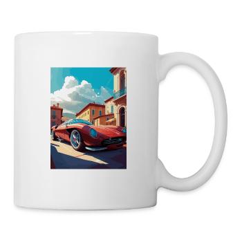 Maranello Italie Vintage voyage affiche WPA Souvenir - Mug blanc - blanc - Droite