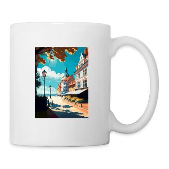 Sopot Polen Vintage Reiseposter WPA Souvenir - Tasse - Weiß - Rechts