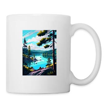 Wielkopolski Pologne Vintage voyage affiche Souvenir - Mug blanc - blanc - Droite