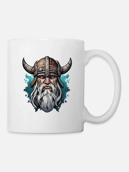 Wikinger / Thor / Odin / nordisch / keltisch - Tasse - Weiß
