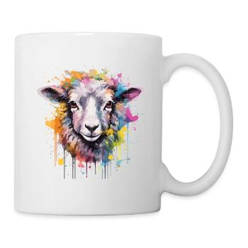 Watercolor Sheep with splash - Mug - white - Right