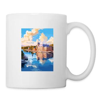 Naantali Finlande Vintage voyage affiche Souvenir - Mug blanc - blanc - Droite
