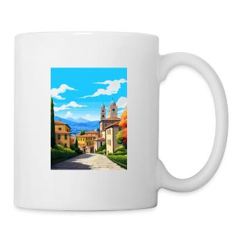 Bergamo Italy Vintage Travel Poster WPA Souvenir - Mug - white - Right
