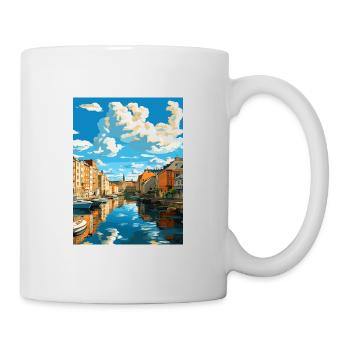 Tampere Finland Vintage Travel Poster WPA Souvenir - Mug - white - Right