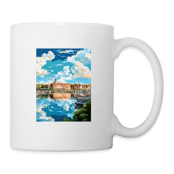 Vaasa Finlande Vintage voyage affiche WPA Souvenir - Mug blanc - blanc - Droite