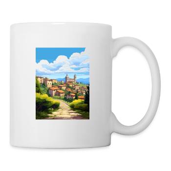 Bergamo Italy Vintage Travel Poster WPA Souvenir - Mug - white - Right