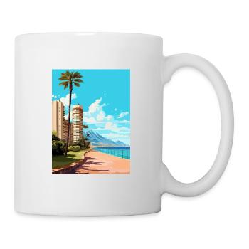 Alicante Espagne Vintage voyage affiche WPA Souvenir - Mug blanc - blanc - Droite
