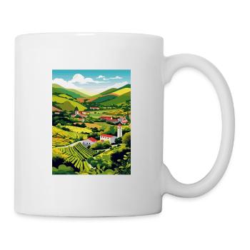 Douro Valley Portugal Vintage Travel Poster WPA - Mug - white - Right