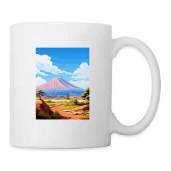 Parc national du Teide Espagne Affiche de voyage Vintage - Mug blanc - blanc - Droite
