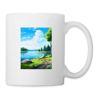 Lake Sainte Croix Deco Vintage Travel Poster WPA - Mug - white - Right