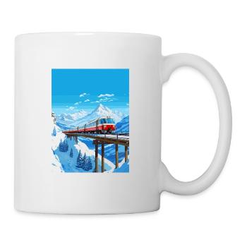 Glacier Express Suisse Affiche de voyage Vintage - Mug blanc - blanc - Droite