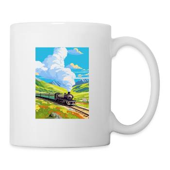 Orient Express Europa Deko Vintage Reiseposter - Tasse - Weiß - Rechts