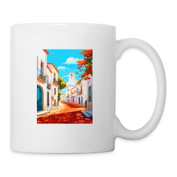 Evora Portugal Vintage Travel Poster WPA Souvenir - Mug - white - Right