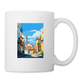 Vila Nova De Gaia Portugal Affiche de voyage Vintage - Mug blanc - blanc - Droite
