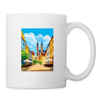 Magdebourg décoration Allemagne Vintage Travel Poster - Mug blanc - blanc - Droite