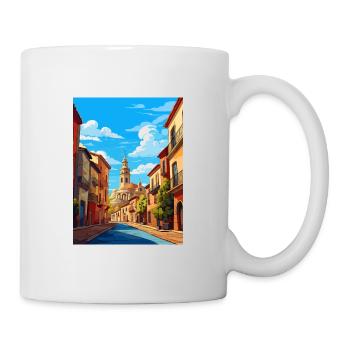 Navarre Espagne affiche de voyage vintage WPA Souvenir - Mug blanc - blanc - Droite