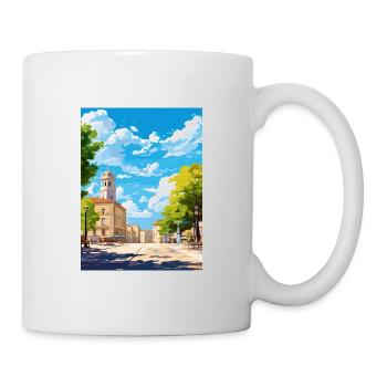 Nîmes France affiche de voyage vintage WPA Souvenir - Mug blanc - blanc - Droite