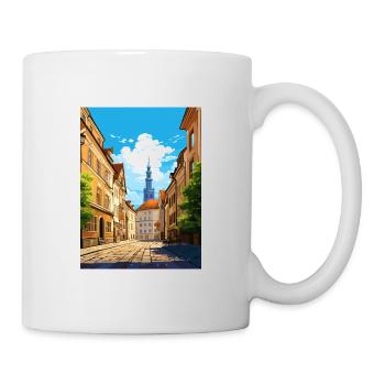 Munich décoration Allemagne Vintage affiche de voyage - Mug blanc - blanc - Droite