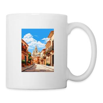 Murcie Espagne Affiche de voyage vintage WPA Souvenir - Mug blanc - blanc - Droite