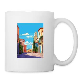 Andalousie Espagne affiche de voyage vintage WPA Souvenir - Mug blanc - blanc - Droite
