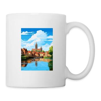 Amiens France Vintage Travel Poster WPA Souvenir - Mug - white - Right