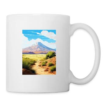Parc national du Teide Espagne Affiche de voyage vintage - Mug blanc - blanc - Droite