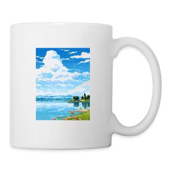 Lake Varese Italy Vintage Travel Poster Souvenir - Mug - white - Right