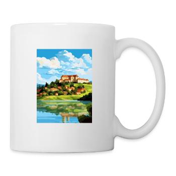 Château de Ptuj Slovénie Lac Bled Affiche de voyage - Mug blanc - blanc - Droite