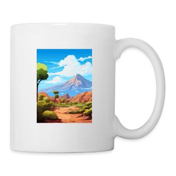 Parc national du Teide Espagne Affiche de voyage vintage - Mug blanc - blanc - Droite