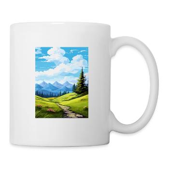 Parc National des Écrins France Affiche de voyage vintage - Mug blanc - blanc - Droite
