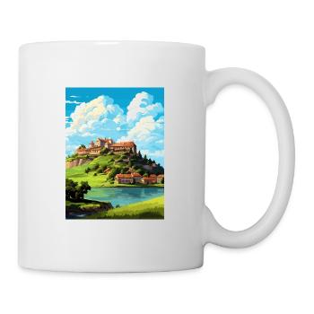 Château de Ptuj Slovénie Lac Bled Affiche de voyage - Mug blanc - blanc - Droite